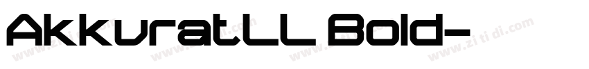 AkkuratLL Bold字体转换
